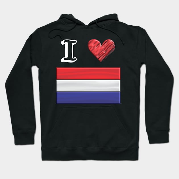 I love Flag from Niederlande Hoodie by JG0815Designs